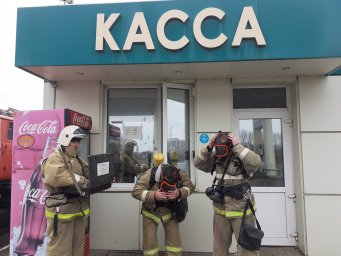 ​Пристенские огнеборцы провели учения
