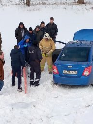 ​Огнеборцы-спасатели Б-Солдатского района на ДТП