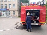 ​Тимские огнеборцы провели учения в больнице