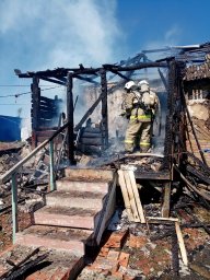 ​Возгорание в с. Спасское Медвенского района ликвидировано