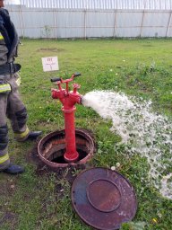 ​Проверка пожарного водоснабжения в Золотухинском районе