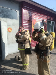 ​Обоянские пожарные провели сдачу квартальных зачетов