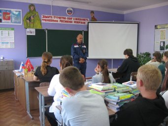 О пожарной безопасности ученикам Быкановской СОШ Обоянского района