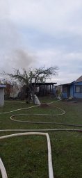 ​Железногорские огнеборцы на тушении бани