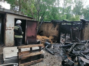 Железногорские огнеборцы ликвидировали возгорание