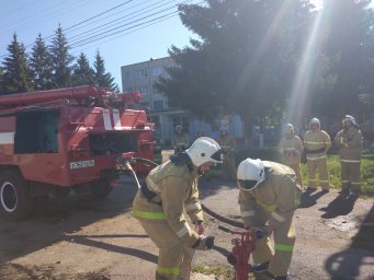 ​Учебный пункт Противопожарной службы Курской области продолжает обучение