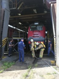 ​В Железногорском районе прошло ПТЗ в локомотивном депо