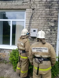 ​Пожарно-тактические занятия огнеборцев Поныровского района