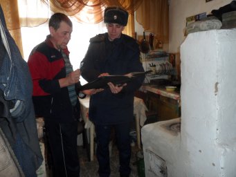 Профилактический рейд в Новоспасском сельсовете Золотухинского района