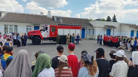 ​Занятия по ПБ в пришкольном лагере "Монолит" в Верхнем Любаже
