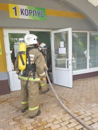 ​Железногорские пожарные провели ПТЗ в "МГОК-Здоровье"