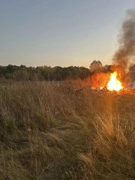 Огнеборцы ПЧ Курского района на тушении возгорания Огнеборцы ПЧ Курского района на тушении возгорания