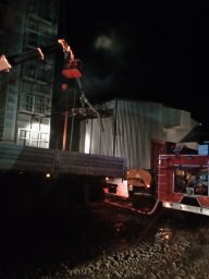 ​Золотухинские пожарные потушили зерносушилку