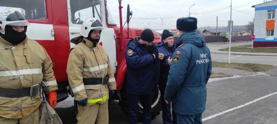 ​Командно-штабная тренировка с привлечением работников ПЧ Медвенского района