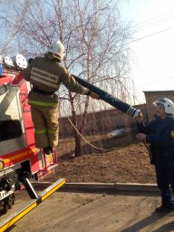 ​В Октябрьском районе проведены занятия по пожарно &ndash; тактической подготовке
