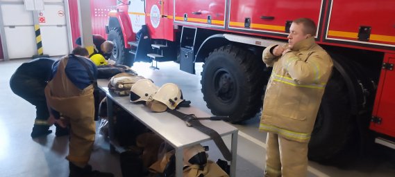 ​Поныровские пожарные провели сдачу квартальных зачетов