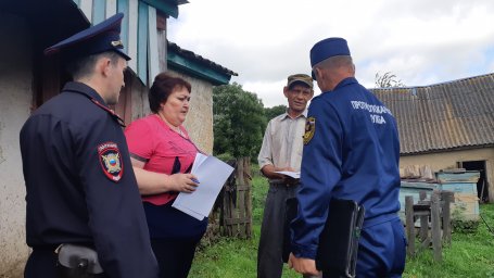 Рейд в Хомутовском районе
