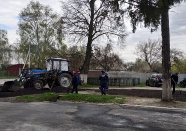 ​Помощь в благоустройстве ПЧ Кореневского района