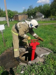 ​Проверка противопожарного водоснабжения в с. Романово Хомутовского района