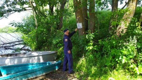 Патрулирование водных объектов в Кореневском районе