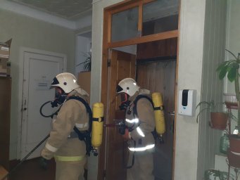 ​Пожарно-тактический занятия Пристенских огнеборцев