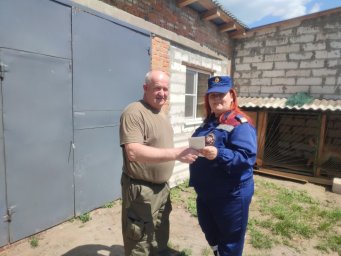 ​Проверка жилого сектора в с. Макеево Никольниковского сельсовета Рыльского района