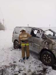 ​Железногорские огнеборцы на ДТП