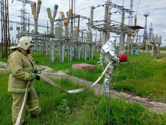 ​Пожарно-тактическое занятие Рыльских огнеборцев