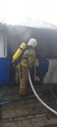 ​Ликвидация пожара в Черемисиновском районе