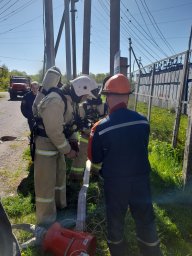 ​Пожарно-тактические занятия в Конышевском РЭС