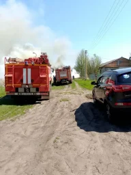 ​Ликвидация возгораний в Дмитриевском, Золотухинском и Железногорском районах