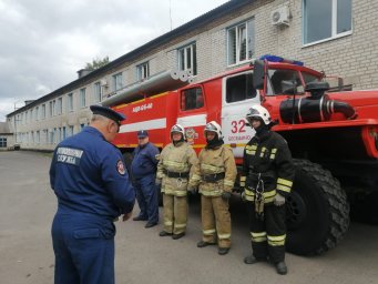 ​Огнеборцы Курского района на учениях