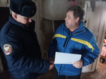 ​Профилактический рейд в Пушкарском сельсовете Кореневского района