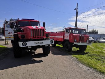 ​Суджанские огнеборцы провели учения