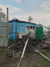 ​Загорание сарая в д.Ивановка ликвидировано