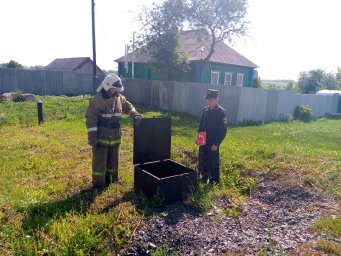 ​Пристенские пожарные на учениях