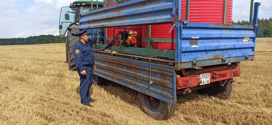 ​Солнцевские огнеборцы у сельхозпроизводителей