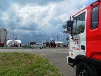 ​Золотухинские огнеборцы обеспечивают безопасность на Курской Коренской ярмарке
