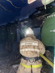 ​Поныровские огнеборцы на ликвидации пожара