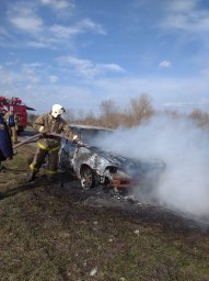 ​Огнеборцы Советского района потушили автомобиль