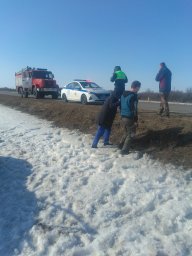 ​Огнеборцы Курского района на ликвидации последствий ДТП
