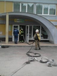 Железногорские пожарные на учениях