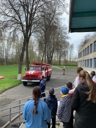 ​Конышевские огнеборцы провели занятие в Старо-Белицкой СОШ