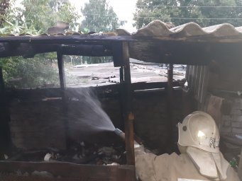 ​Пристенские огнеборцы не допустили распространение огня