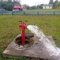 Проверка пожарного водоснабжения в Обоянском и Железногорском районах