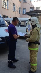 ПТЗ &laquo;Тушение пожаров на объектах здравоохранения с применением СИЗОД&raquo; в Хомутовском районе