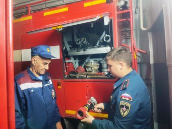 ​На практике в ПЧ Рыльского района
