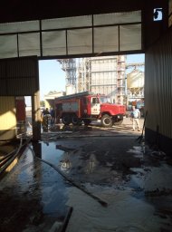 ​Общими усилиями потушили пожар