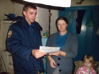 Профилактический рейд в Дмитриевском сельсовете Золотухинского района