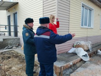 ​Проведение пожарно-профилактического рейда в Хомутовском районе